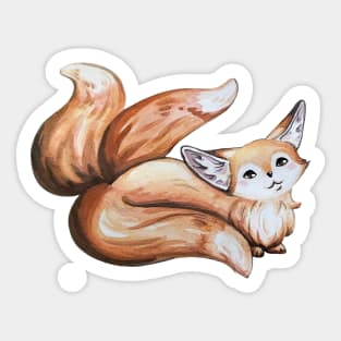 Fennec Fox Kitsune Sticker